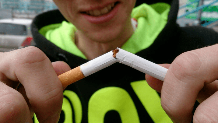 Une fumée de cessation aiguë