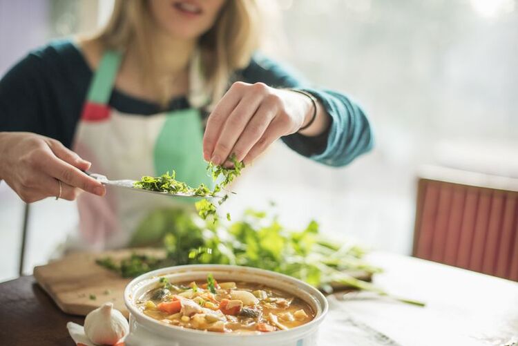 Préparation d'aliments utiles avec un fort refus de fumer
